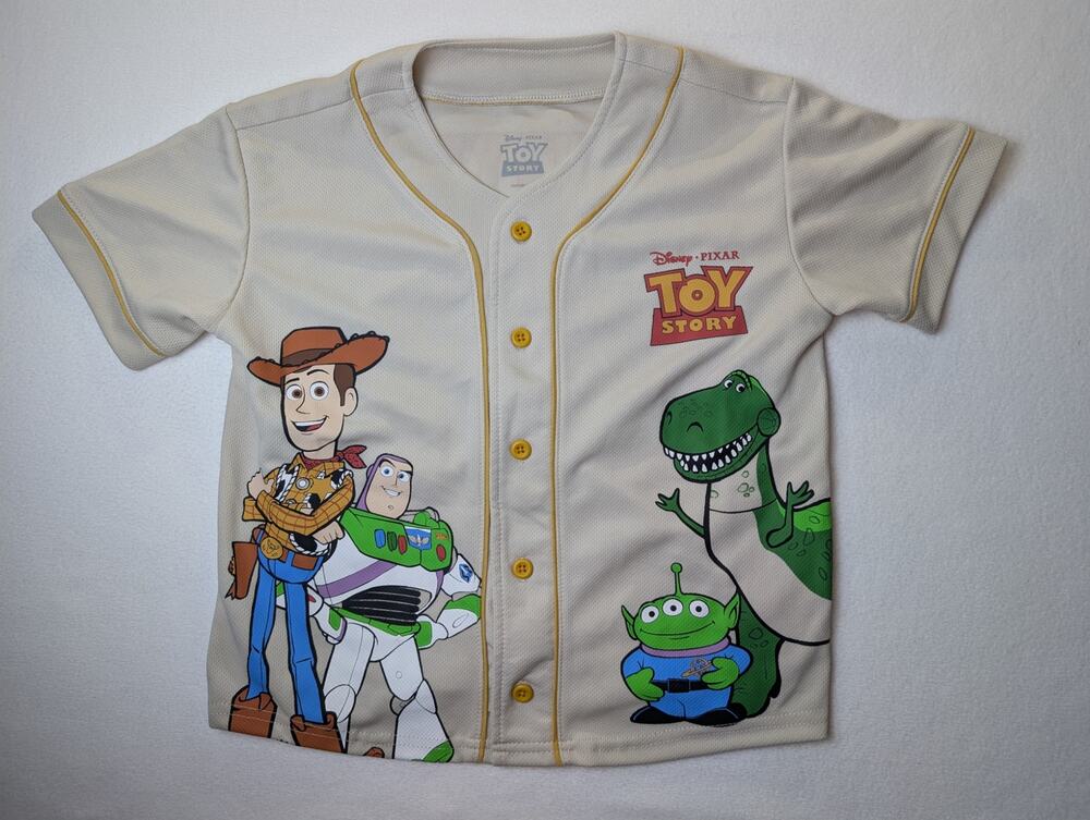 Disney Pixar Toy Story Children's Short-Sleeve Baseball Jersey Size 5/6